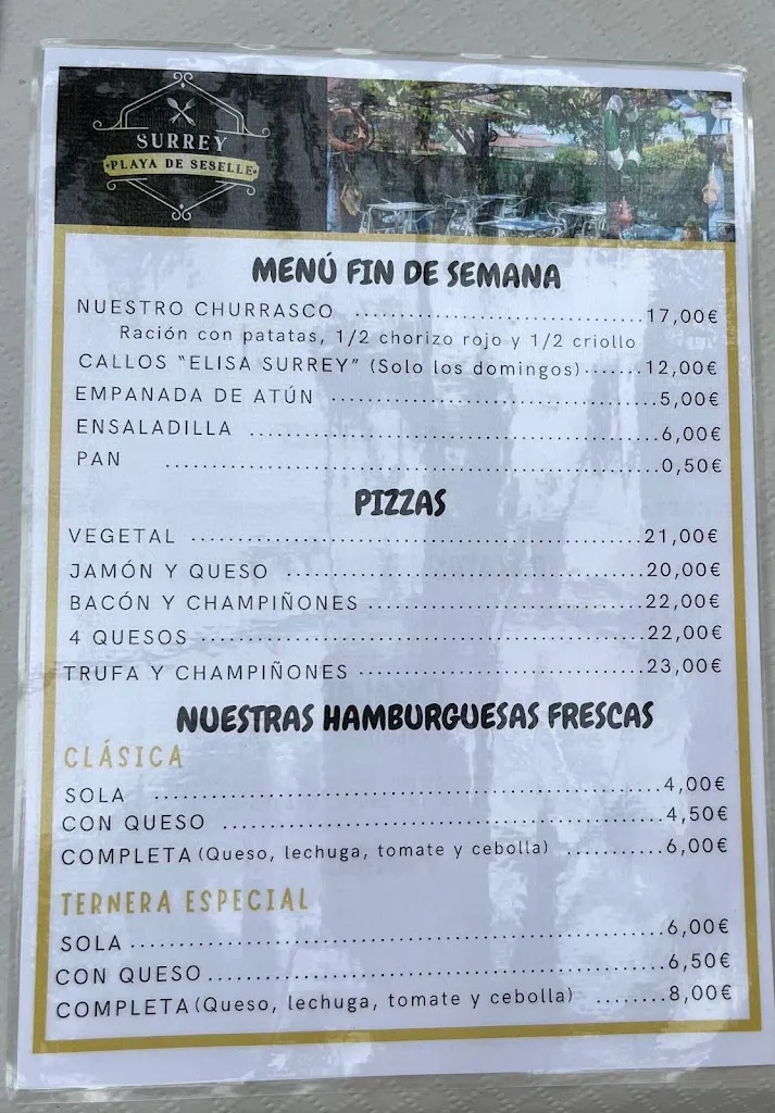 Menu_Café Bar Surrey_Ares_image_1