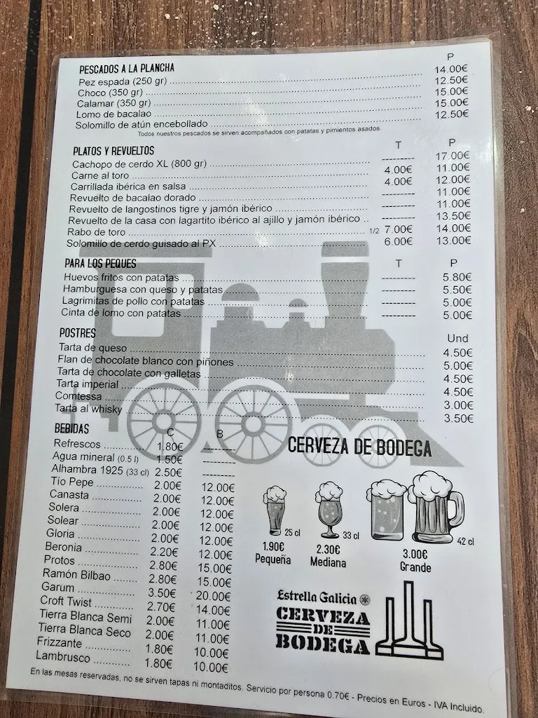 Menu_El Ferrocarril_Puerto Real_immagine_1