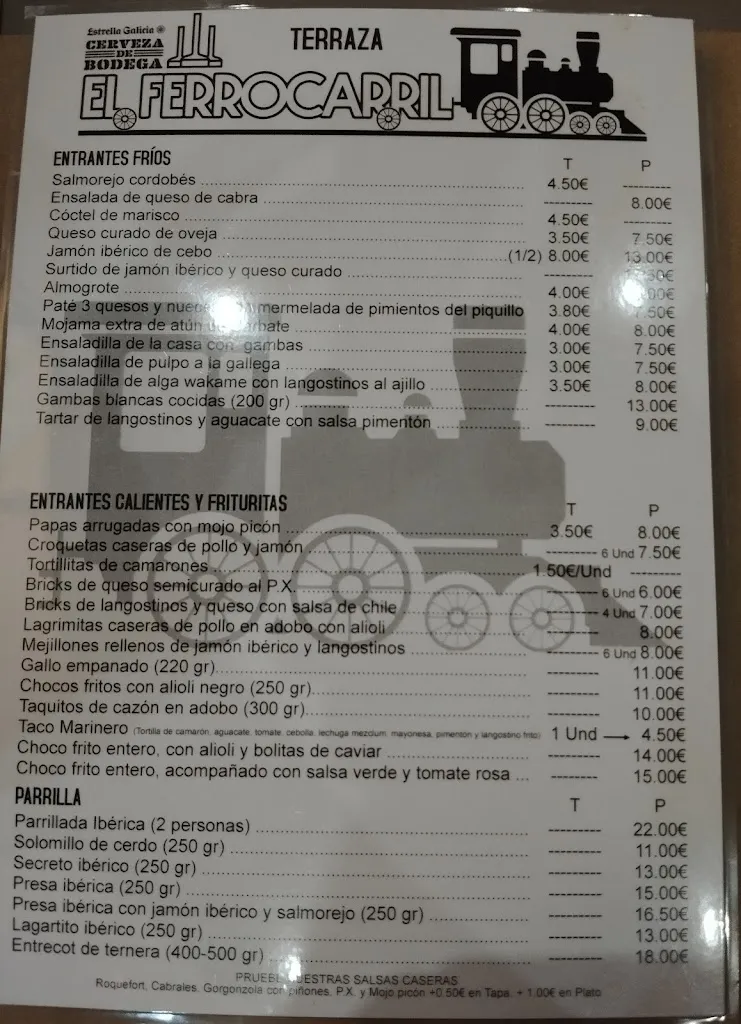 Menu_El Ferrocarril_Puerto Real_immagine_3