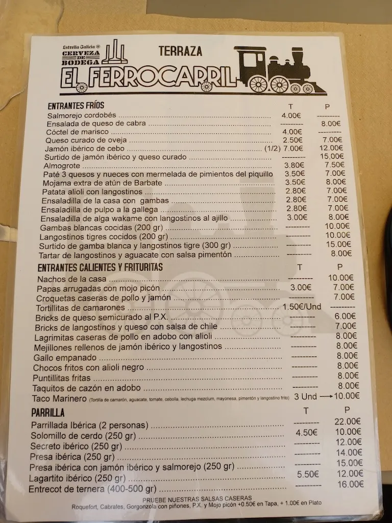 Menu_El Ferrocarril_Puerto Real_immagine_4