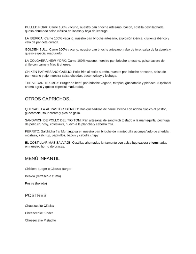 Menu_Golden Grill Wild Wild Burger | Restaurante Puerto Real_Puerto Real_image_2