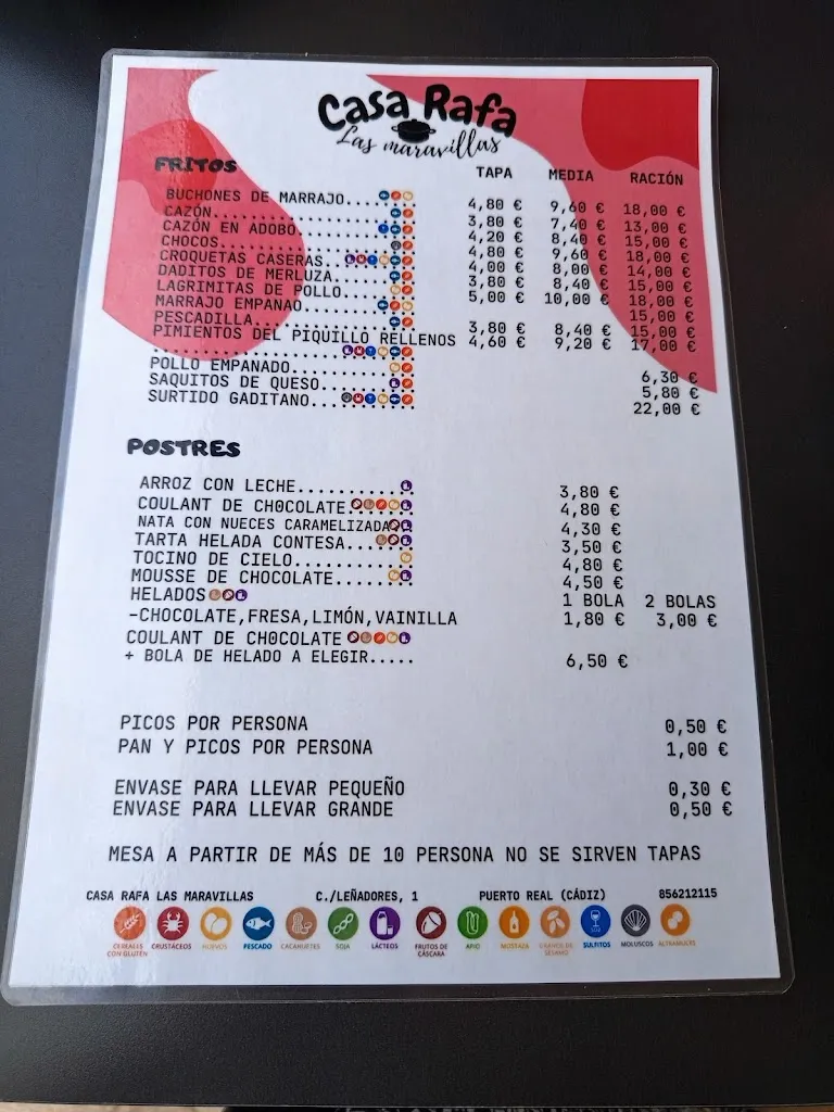 Menu_CASA RAFA - las maravillas_Puerto Real_image_2