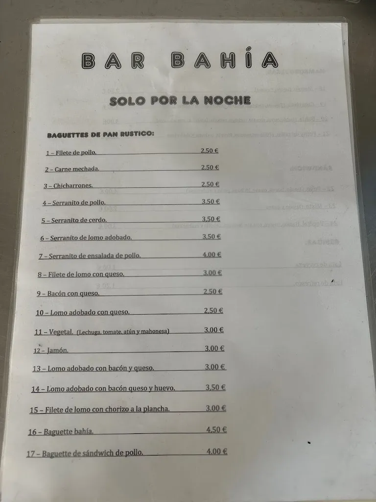 Menu_Bar Bahia_Puerto Real_immagine_3