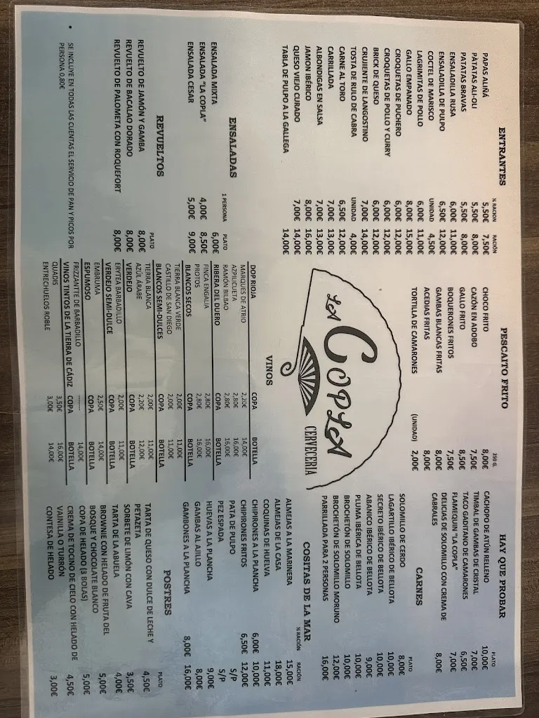 Menu_Cervecería La Copla_Puerto Real_image_1