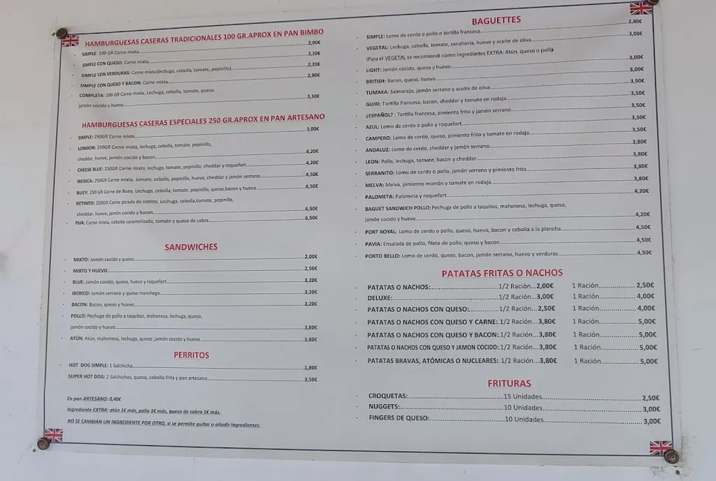 Menu_The London Burger_Puerto Real_image_3