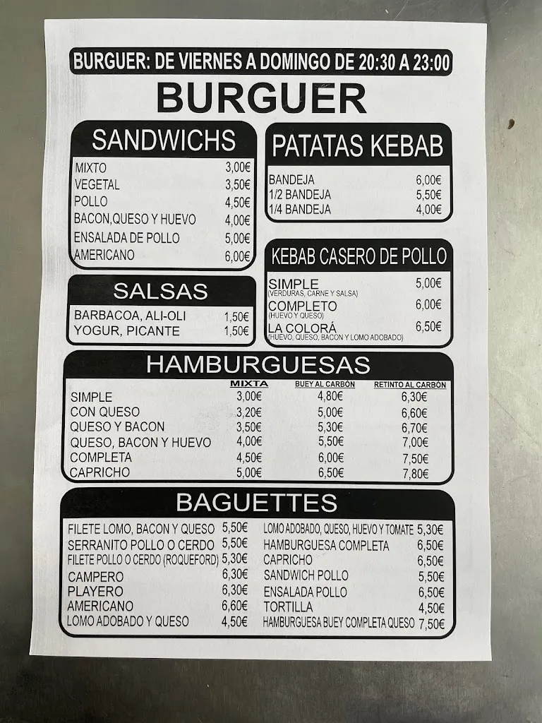 Menu_Asador De Pollos La Colora_Puerto Real_image_1