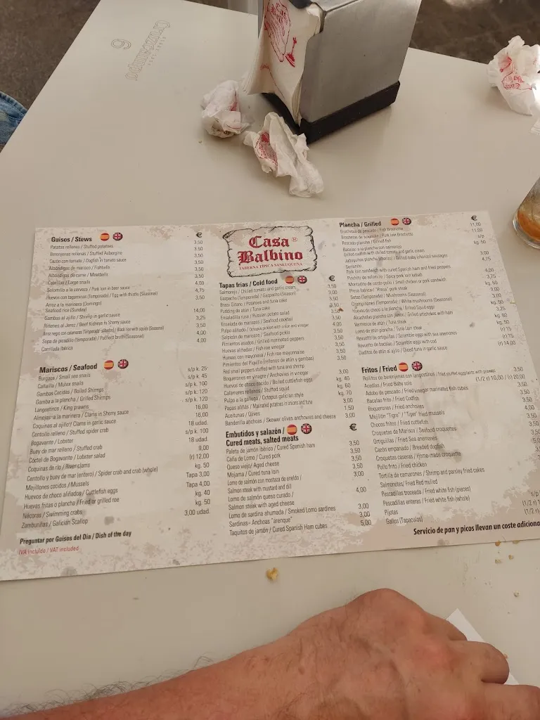 Menu_Casa Balbino_Sanlúcar de Barrameda_image_4