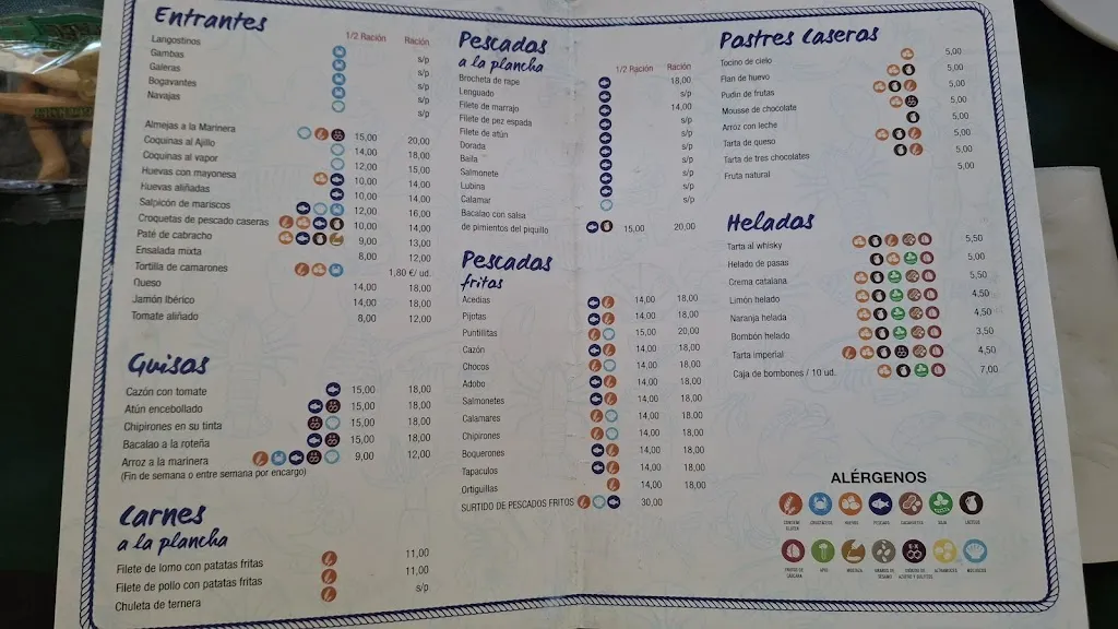 Menu_Restaurante Joselito Huerta_Sanlúcar de Barrameda_image_1