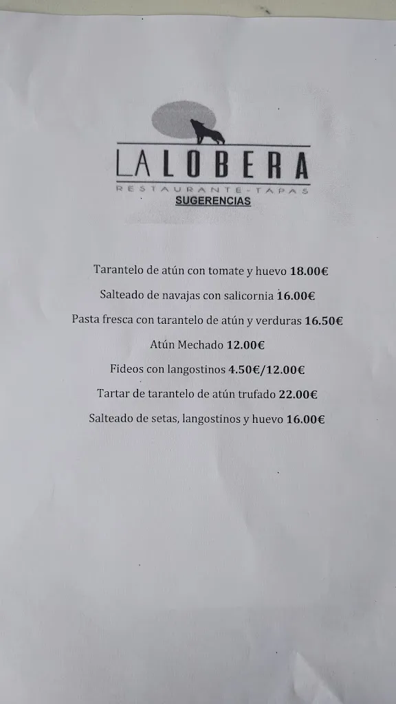 Menu_Restaurante La Lobera_Sanlúcar de Barrameda_image_1