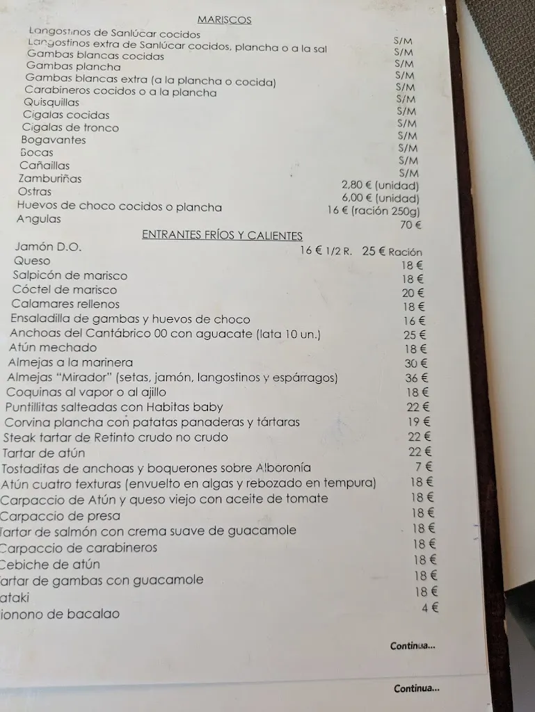 Menu_Mirador de Doñana_Sanlúcar de Barrameda_image_2