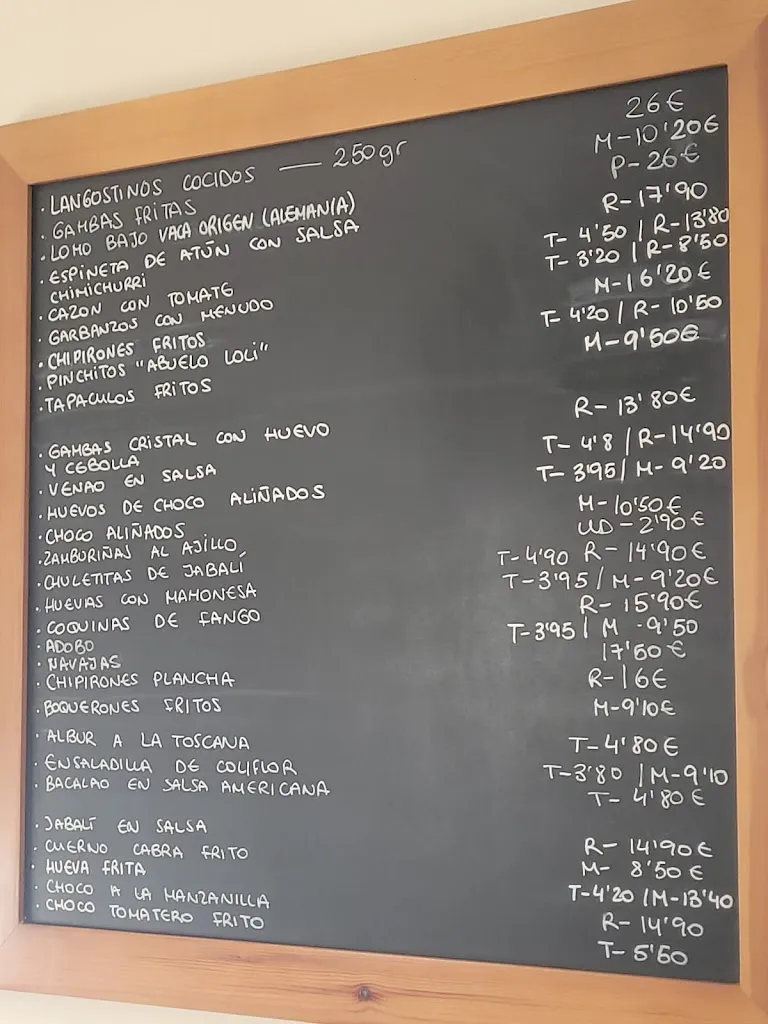 Menu_Taberna El Loli_Sanlúcar de Barrameda_image_1