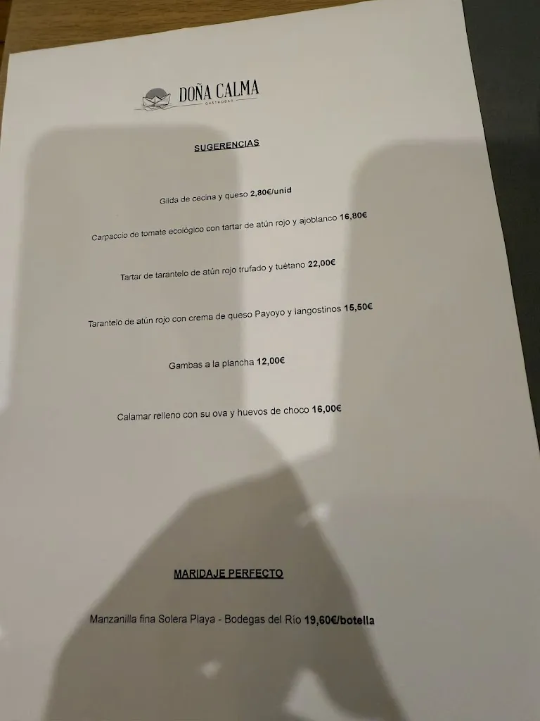 Menu_Doña Calma Gastrobar_Sanlúcar de Barrameda_image_3