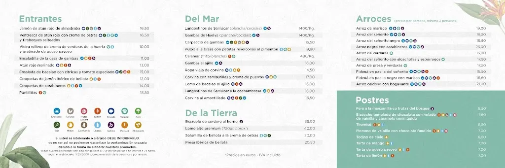 Menu_Veranillo de Santa Ana_Sanlúcar de Barrameda_image_1