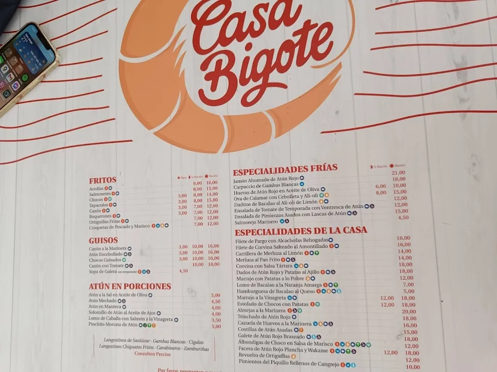 Menu_Restaurante la lonja Sanlúcar_Sanlúcar de Barrameda_image_1