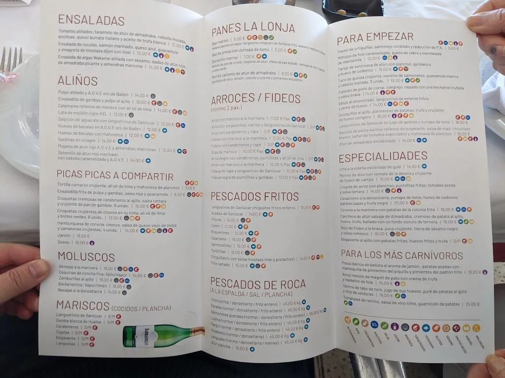 Menu_Restaurante la lonja Sanlúcar_Sanlúcar de Barrameda_image_2