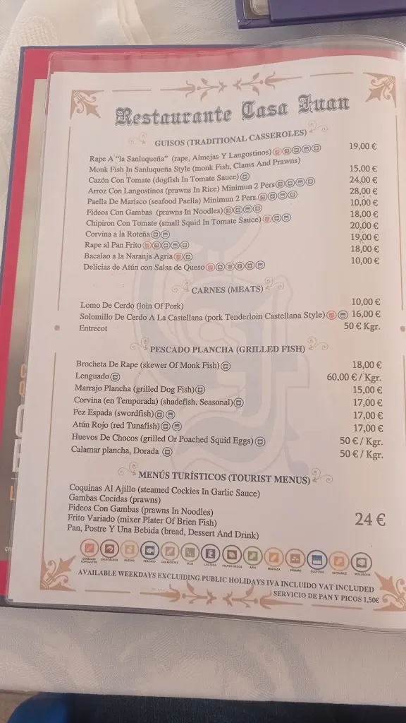 Menu_Restaurante Casa Juan_Sanlúcar de Barrameda_image_2
