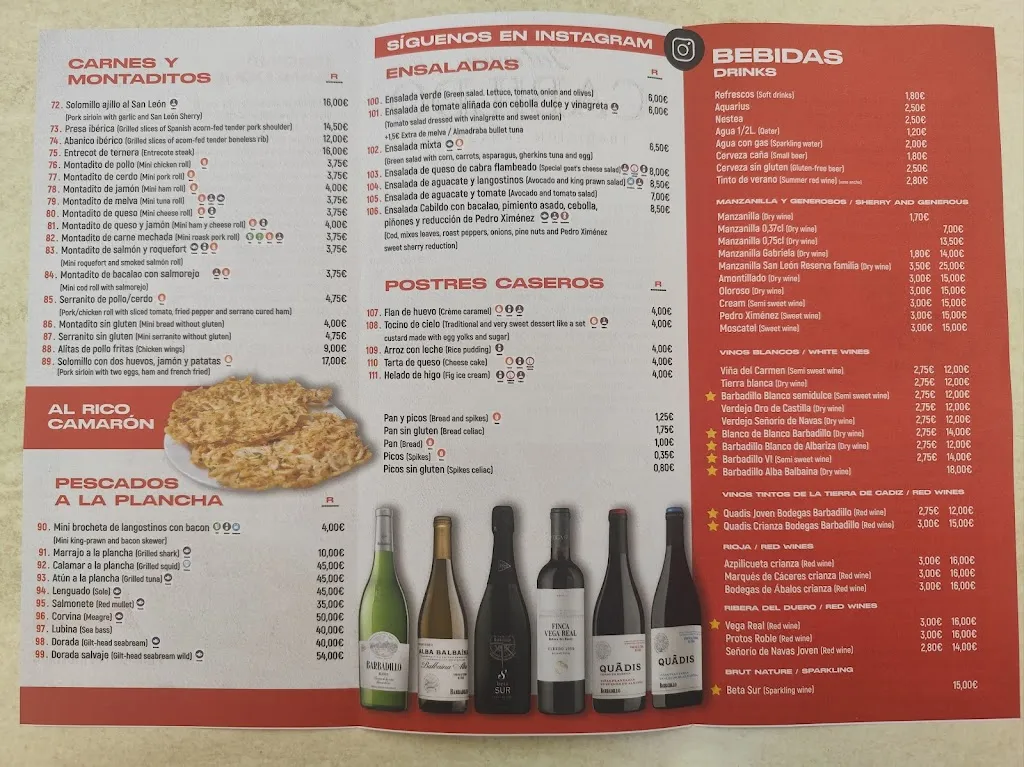 Menu_Taberna Cabildo_Sanlúcar de Barrameda_image_2