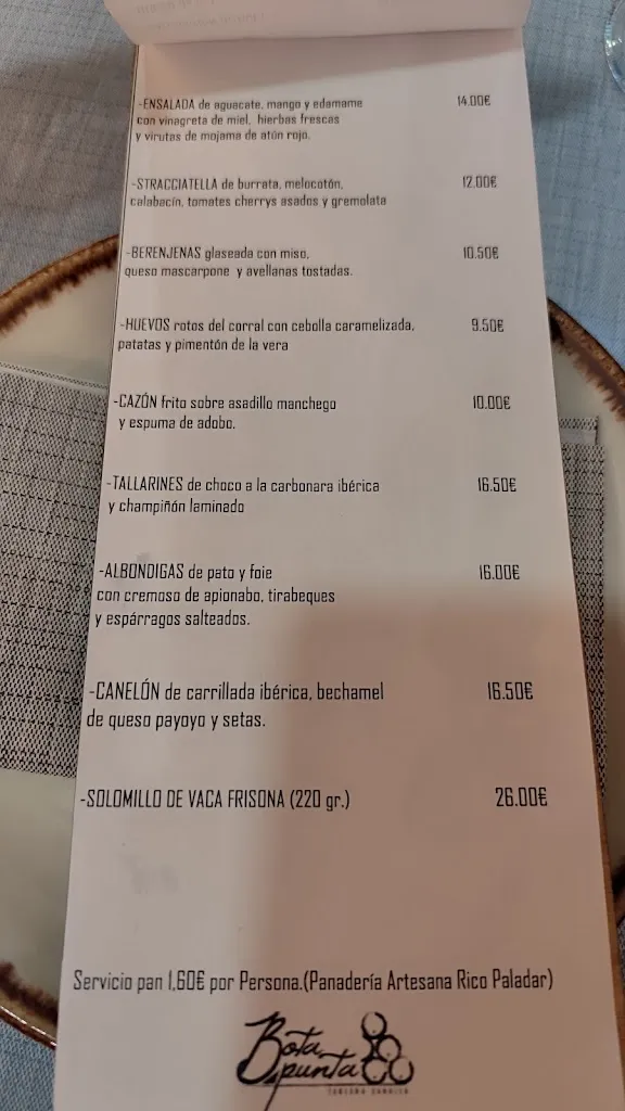 Menu_Bota Punta Taberna_Sanlúcar de Barrameda_image_2