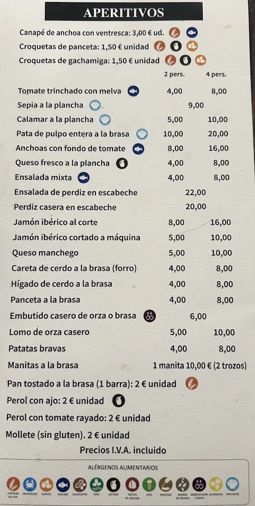 Menü_Restaurante La Ventica_Almansa_Bild_2