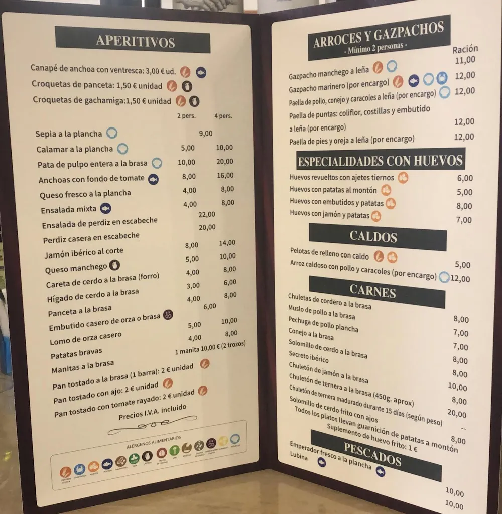 Menü_Restaurante La Ventica_Almansa_Bild_3