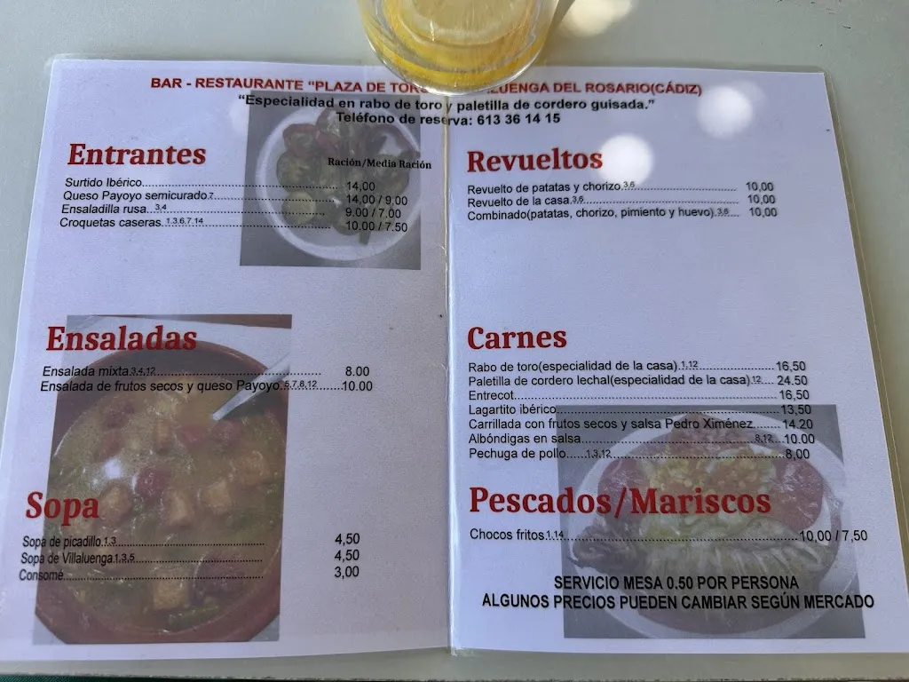 Menu_Bar Restaurante Plaza de Toros_Villaluenga del Rosario_image_2