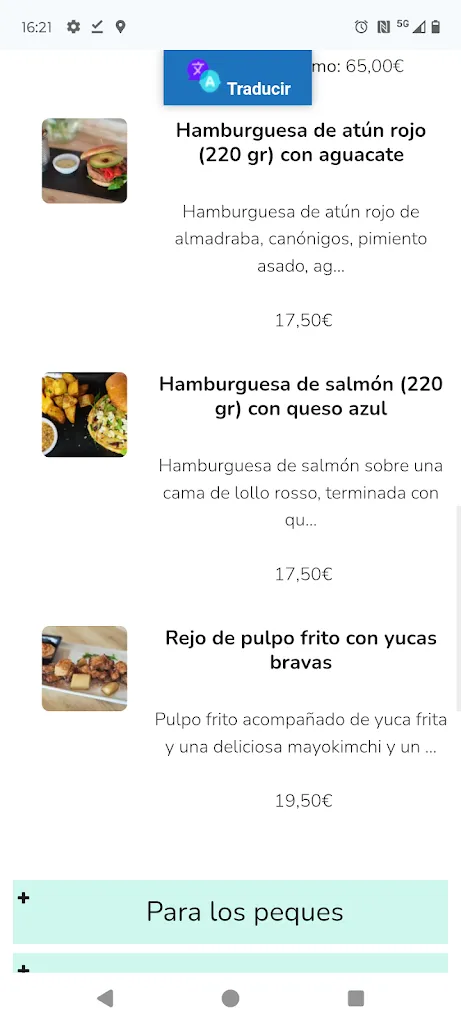 Menu_Azúcar de Cuba Beach Bar_Rota_immagine_3