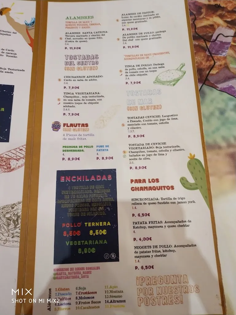 Menu_Restaurante Santa Catrina Rota_Rota_image_1