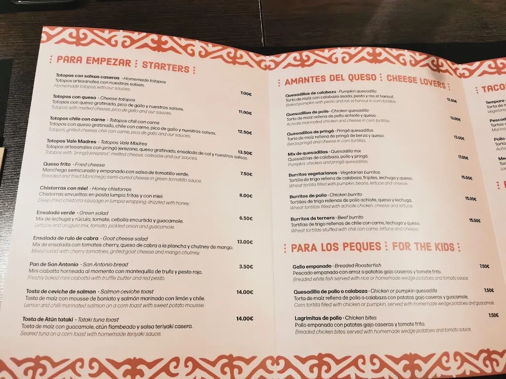 Menu_Vale Madres Tacos & Chelas_Rota_image_2