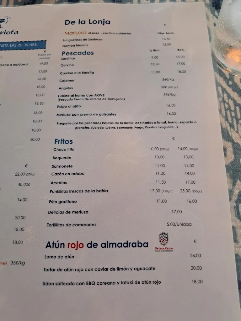 Menu_Restaurante La Gaviota_Rota_image_2