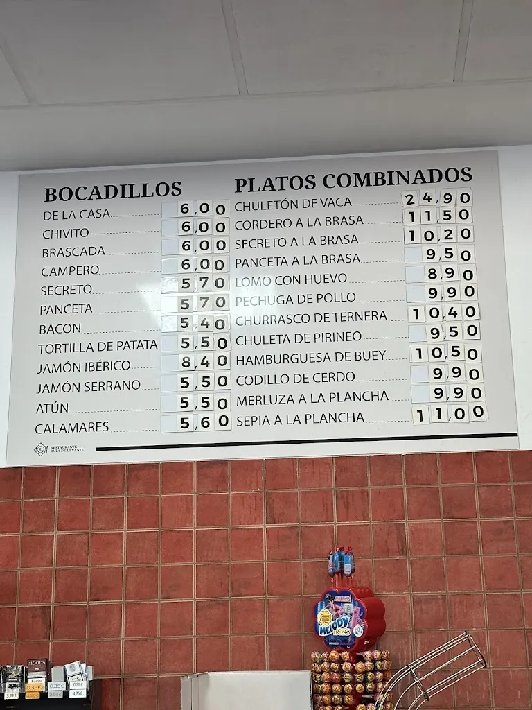 Menu_RESTAURANTE RUTA DE LEVANTE._Almansa_immagine_1