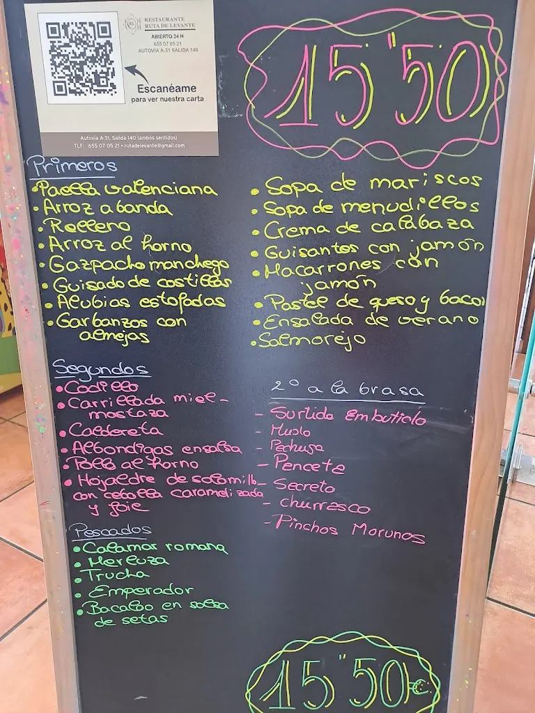 Menu_RESTAURANTE RUTA DE LEVANTE._Almansa_immagine_4