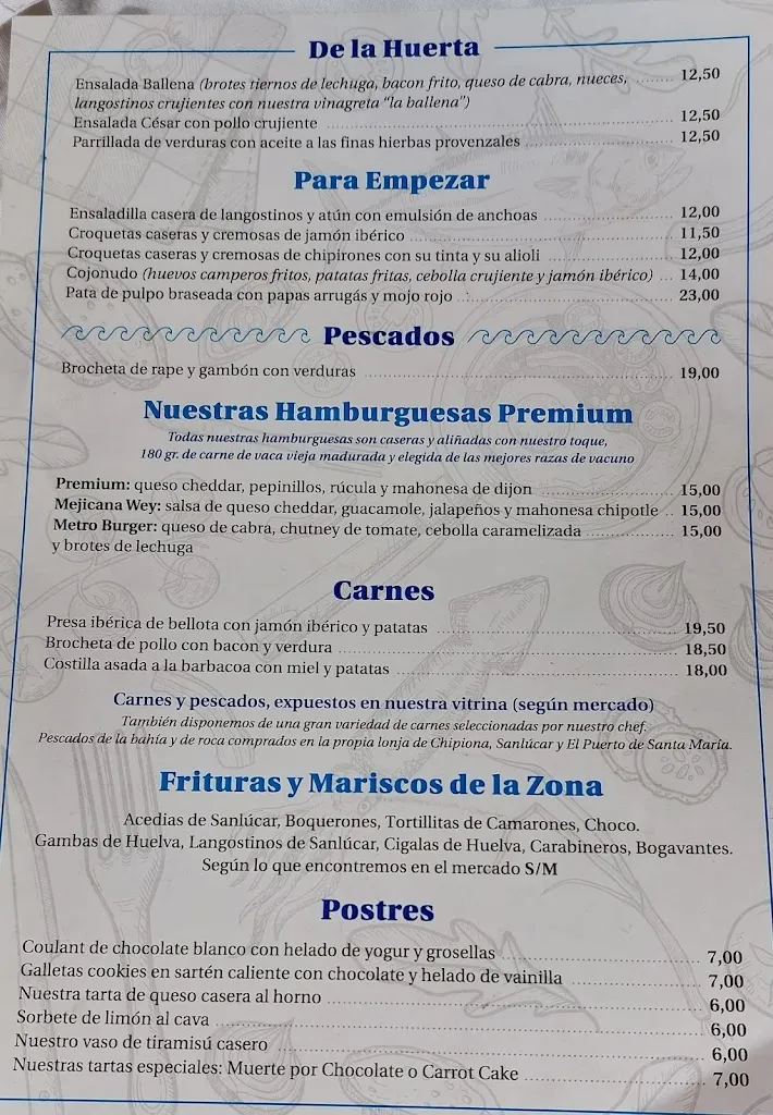 Menu_Restaurante Arrocería Ballena_Rota_immagine_3