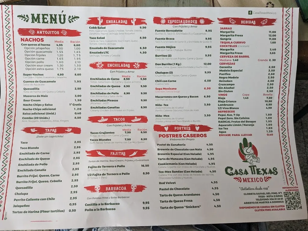 Restaurante Casa Texas México_Rota_menu_image_1