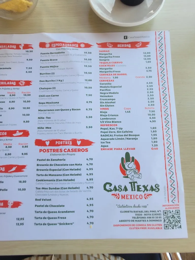 Menu_Restaurante Casa Texas México_Rota_image_2