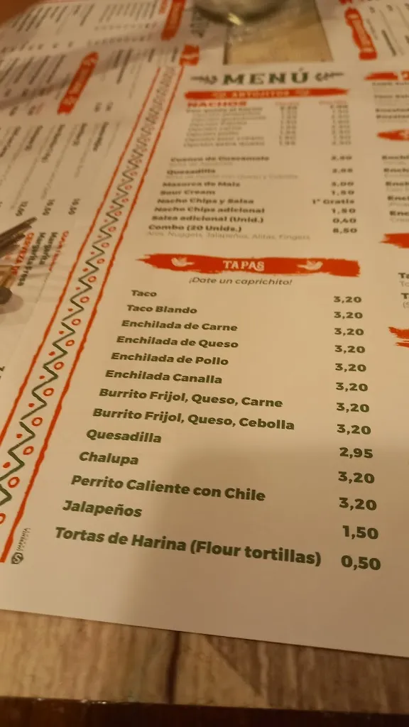 Menu_Restaurante Casa Texas México_Rota_image_3
