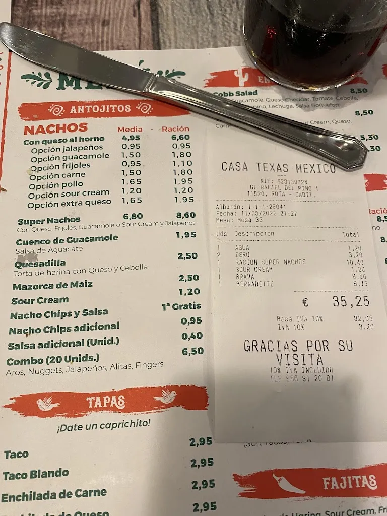 Menu_Restaurante Casa Texas México_Rota_image_4