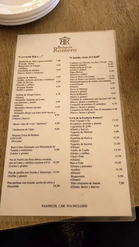 Menu_Bodeguita Romero_Rota_image_1