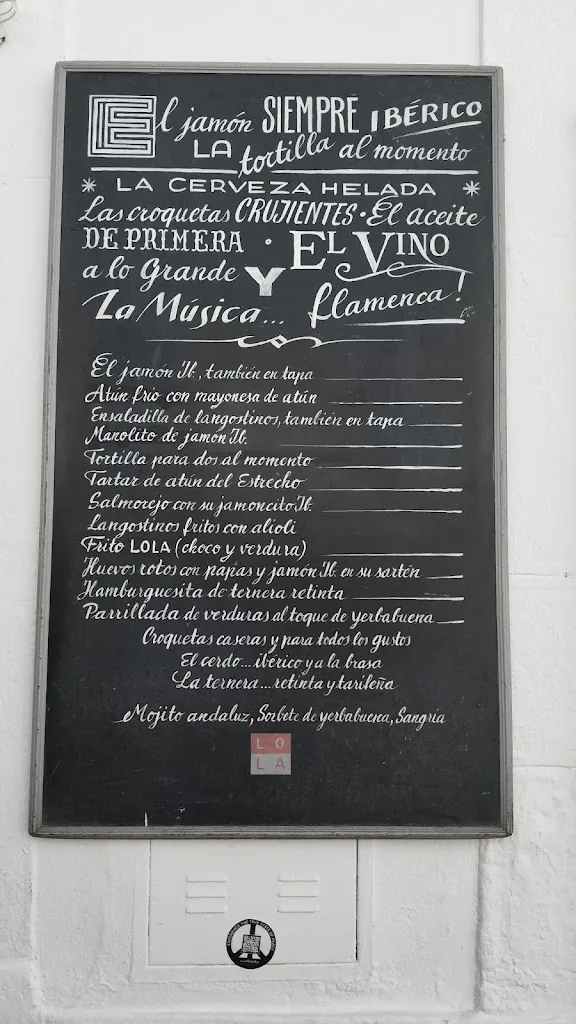 Menu_El Lola - Bar de Tapas y Flamenco_Tarifa_image_2