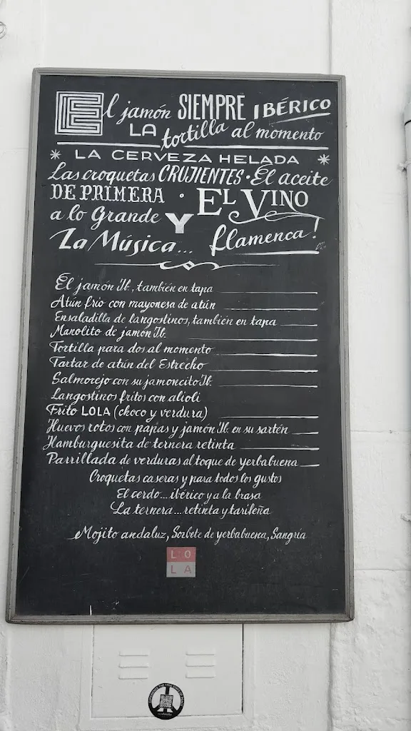 Menu_El Lola - Bar de Tapas y Flamenco_Tarifa_image_3
