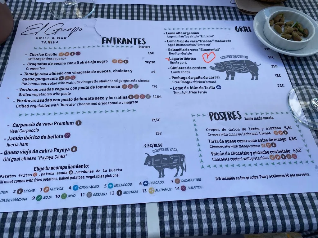 Menu_El Guapo Tarifa_Tarifa_image_2