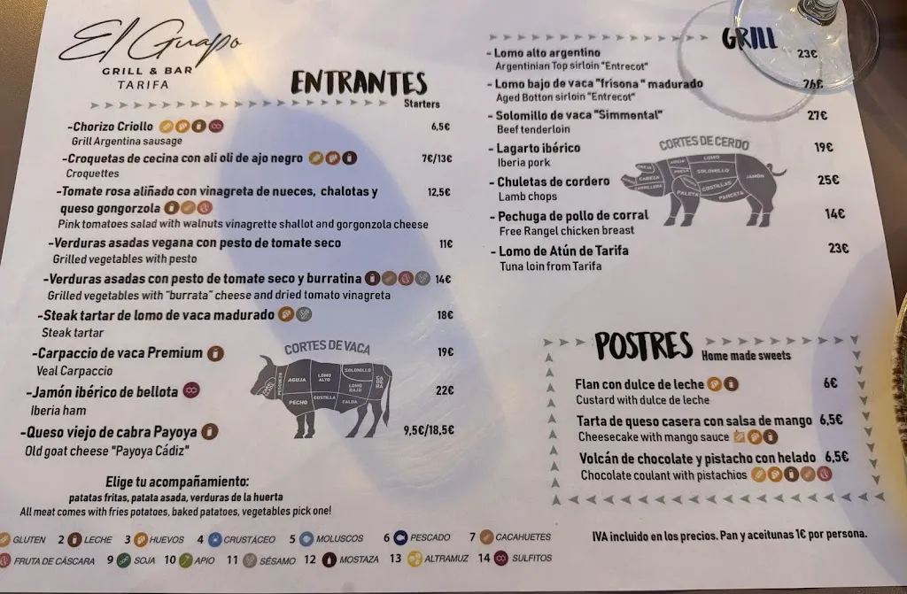 Menu_El Guapo Tarifa_Tarifa_image_3