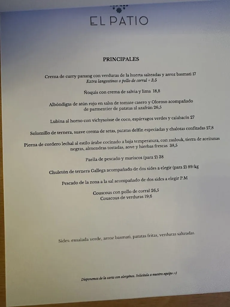 Menu_El Patio Restaurante Tarifa_Tarifa_image_4