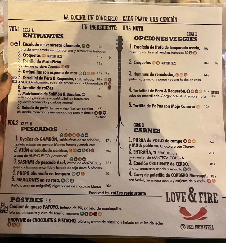 Menu_Restaurante Raizes_Tarifa_immagine_2