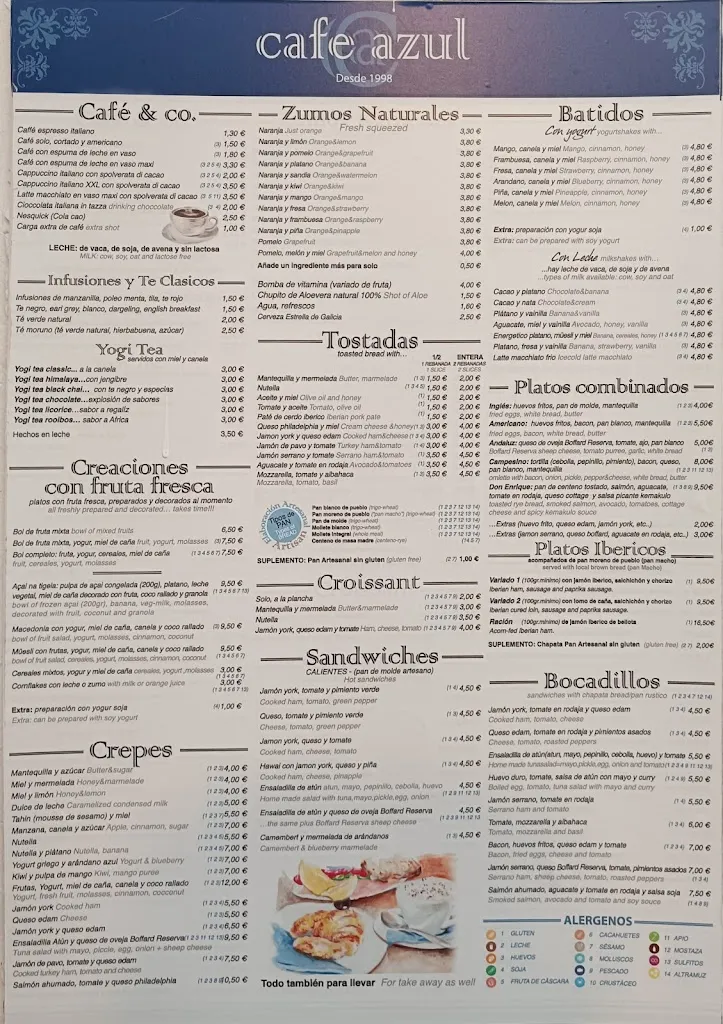 Menu_Café Azul_Tarifa_image_1