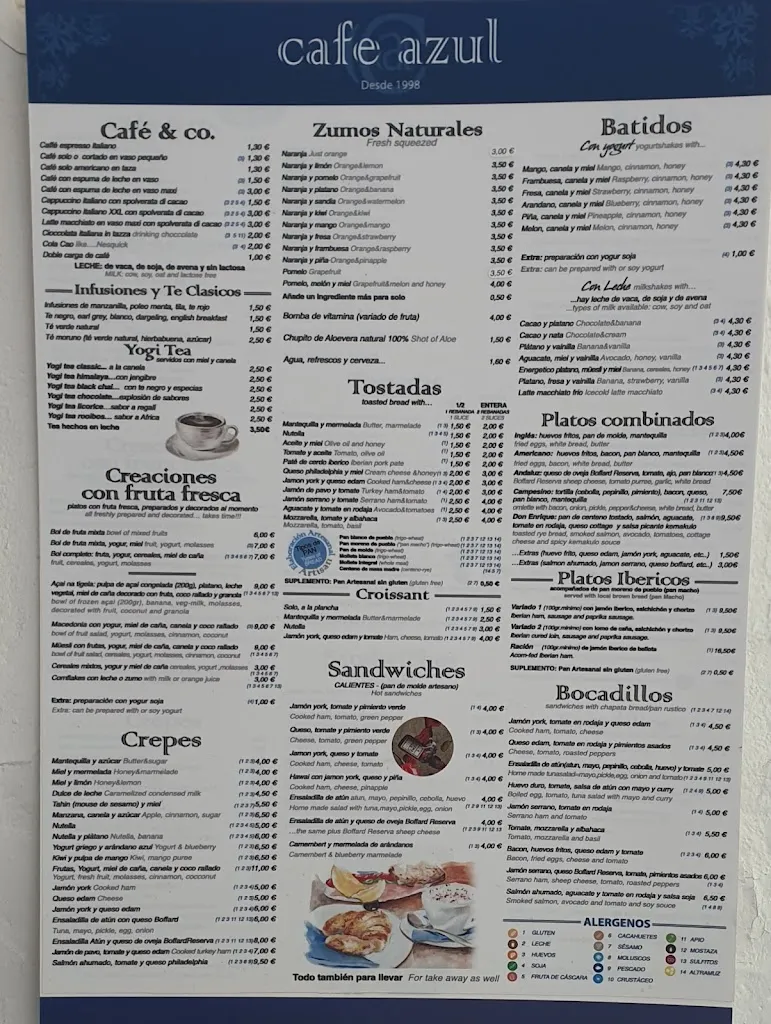 Menu_Café Azul_Tarifa_image_4