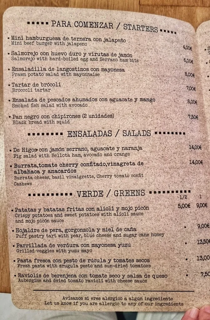 Menu_No. 6 Cocina Sencilla_Tarifa_image_3