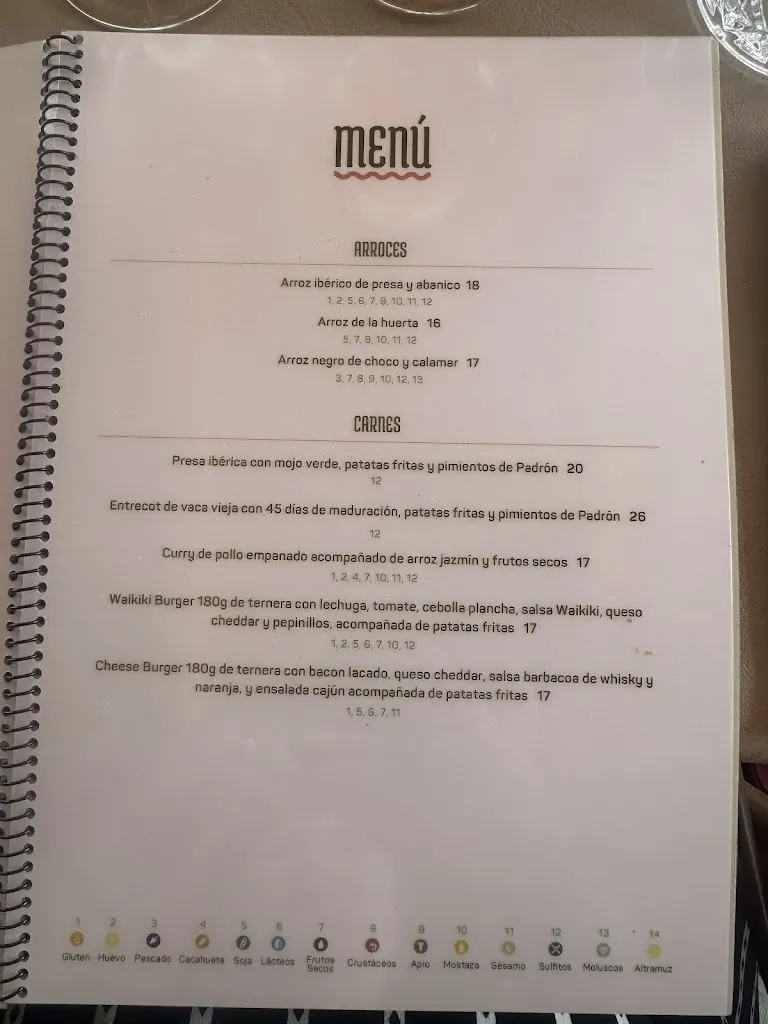 Menü_Chiringuito Restaurante Waikiki Tarifa_Tarifa_Bild_2