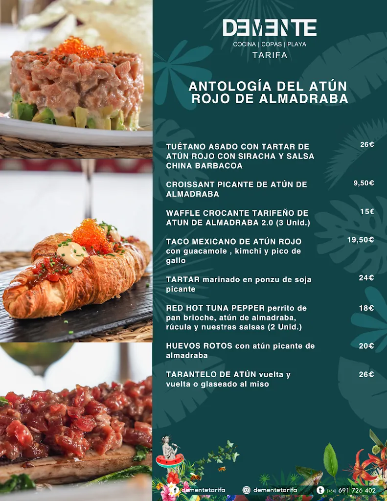 Menu_Restaurante Demente Tarifa_Tarifa_image_2