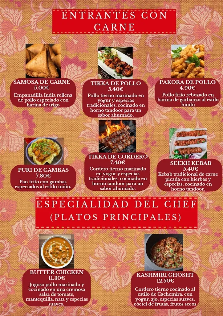 Menu_Restaurante Namaste India Tarifa_Tarifa_image_4