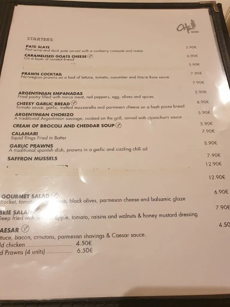 Menu_Che!!! Argentinian Restaurant_Villamartín_image_3